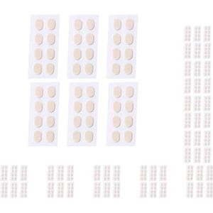 10 Set van 24 Paar Anti-Slip Zachte Neus Pads Stick On voor Brillen Bril Huid 1.5mm