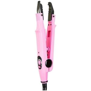 Haarverlenging Ijzer Keratine Bonding Tools Professionele Warmte Temperatuur Constante Fusion Connector Efficiënte Tijdbesparing(Pink)