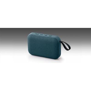 MUSE Draagbare bluetooth-luidspreker, blauw, handig en compact, met 5 W uitgangsvermogen, geschikt voor laptop, tablet en smartphone