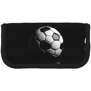 gopoo I Like Soccer Leuke Canvas Pencil Pouch - Georganiseerde Opslag voor Reizen & Dagelijks Gebruik Etui, Make-up Pouch