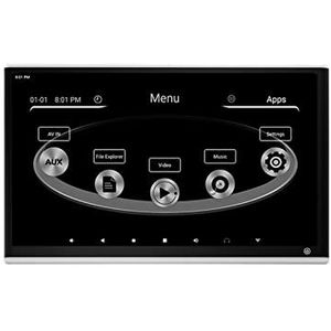 Hoofdsteunmonitor voor achterbank van de auto 13.3 Inch 10.0 Auto Hoofdsteun Monitor IPS Touchscreen 1080P Video Filmspeler Auto Achterbank TV Display Entertainmentsysteem achterin(1 PCS Silver 13.3)
