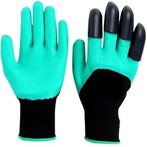 CYJAZNHH Rubberen tuinhandschoenen met ABS-kunststof klauwen for graven, planten, harken en snoeien