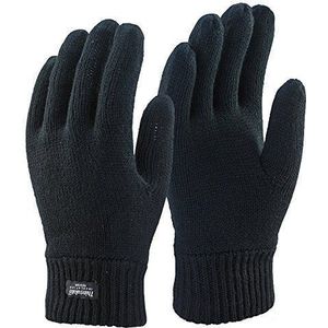 Thinsulate Extreme Thermal gevoerde gebreide handschoenen zwart Small Medium (One Size), Zwart, Eén maat