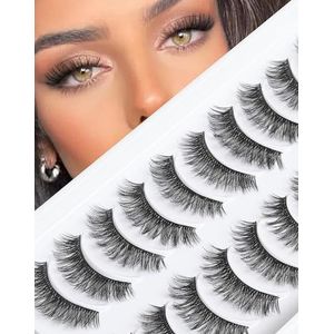 Wimpers Mink Valse Wimpers Natuurlijke Wispy Wimpers Zachte Faux Mink Wimpers Dramatische Wimpers Pluizige Valse Wimpers 16MM A04
