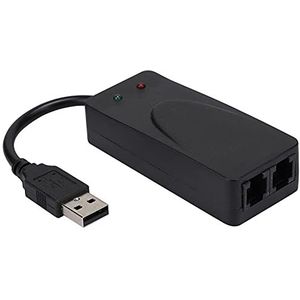 ASHATA USB-faxmodem, faxmodem, dual-port USB 2.0, 56K-modemstuurprogramma, internetverbindingsmodem, plug-and-play faxmodem voor 7/8 / 10 / XP