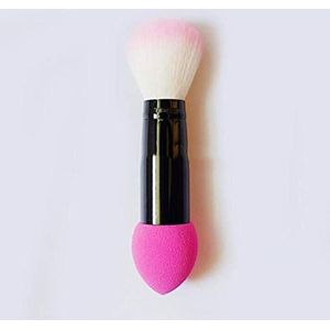 1 ST 4 Kleur Professionele Sputum Borstel Nylon Samenstelling Borstel Twee Spons Waterdruppels Bladerdeed Cosmetica Tool