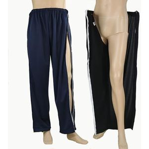 Patiëntenzorg Broek met Zijrits, Volledige Open Patiëntenzorg Kleding Katheter Broek, Bedlegerige Patiënten Incontinentie Hulpmiddelen voor Patiëntenzorg