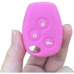 Autosleutel beschermhoes Siliconen Autosleutel Shell Cover Case Protector Holder Skin Voor Duster Voor Logan Voor Fluence Voor Clio Voor Vivaro 3 Knop Sleutel Sleutel Shell(13)