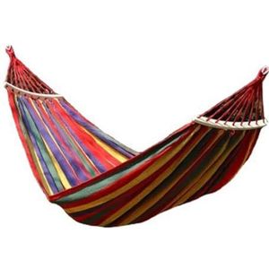 Hangmat Kamperen Buiten Schommel Canvas Enkel Dubbel Anti-Rollover Hangmat Hangstoel, RoodB-150cm/59in*280cm/110.2in/3670, 56656/10(Redb)