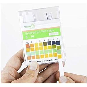 SimplexHealth Universele pH-teststrips van 0-14 (100 stuks) zuurbasen teststrips + pH-gids