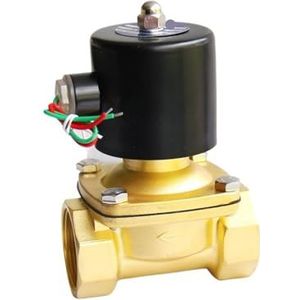 1 stuk 2W-250-25 normaal gesloten messing DN25 220V AC magneetventiel (NPT-12V DC)