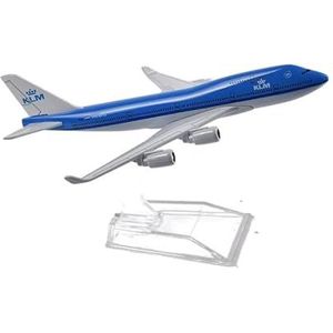 Voor: 16 cm KLM Boeing 747 vliegtuigmodel vliegtuig spuitgieten metaal 1/400 schaal vliegtuigmodel KLM