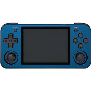 RG353M draagbare gameconsole, retro dubbele joystick PS Arcade-gameconsoles Ingebouwde 20000 klassieke games Open Source Linux Tony-systeem 256 GB TF-kaart (Size : Blue)