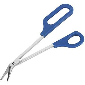 Teennagelschaar met lange greep, eenvoudig bereik voor dikke teennagels, uniek design, ergonomische nagelriemschaar van roestvrij staal