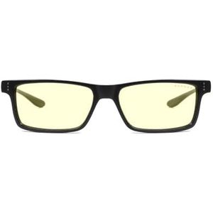 GUNNAR Gaming en computerbril | Model: Cruz Kids (age 12+) | Montuur Kleur: Onyx, Glas Tint: Amber (Blokkeert 65% Blauw licht & 100% UV) | Gepatenteerde blauw licht filterende glazen
