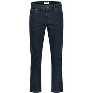 Wrangler Texas Stretch Jeans voor heren, regular fit, Authentic Straight, zwart, blauw, 42W / 32L