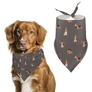 Basset Hound Hond Hond Bandana Afdrukken Hoofddoek Sjaal Verjaardagscadeau Accessoires voor Kleine Medium Grote Hond Puppy Kat