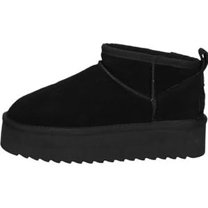 Colors Of California - Platform Boot In Suede Nero HC.YWPLA01