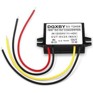12V/24V naar 9V 1A 2A 3A 4A 5A DC Buck Converter 11V ~ 40V naar 9.1V Voertuigapparatuur Gebruik Power Module (kleur: 12V24V tot 9V 2A)