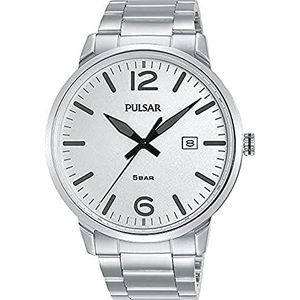 PULSAR Heren analoog kwarts horloge met metalen armband PS9683X1