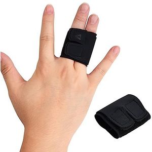 Wisebom Neopreen vingerspalk, sportvingerbandage, zachte en comfortabele vingerbescherming voor vingerartritis, vingerpijn, lichamelijk werk, elastische vingermanchetten voor sportblessures (dubbel)