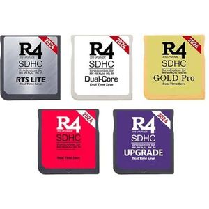 Geheugenkaart voor 3DS DSL XL/LL 2024 R4 SDHC, speeladapter, flash-kaart om te graveren voor gaming, digitaal geheugen, speelaccessoires (goud)