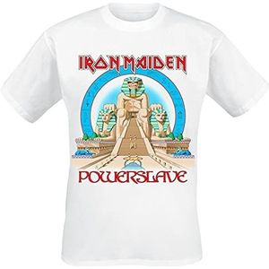 Iron Maiden Powerslave World Slavery Tour 1984-1985 T-shirt wit L 100% katoen Band merch, Bands