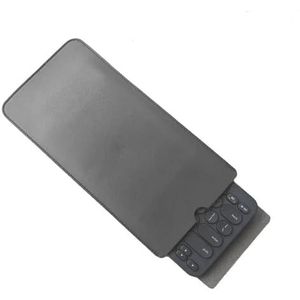 Toetsenbordopbergtasje, toetsenbordhoes, PU leren draadloos toetsenbordhoesje in meerdere kleuren(Dark Grey)