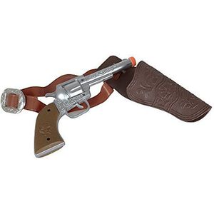 Cowboy pistool met holster - 22 cm - verkleed accessoires carnaval - pistolen - plastic - Sheriff