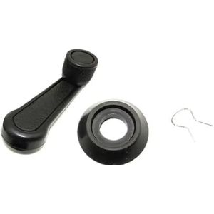 Power Window Regulator Lifter Handbediende Handgreep Auto Raam Connect 2 Krukdraaier Universele Hendel Handdeurgreep(Black)