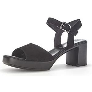 Gabor Plateausandalen voor dames, zwart, 40 EU