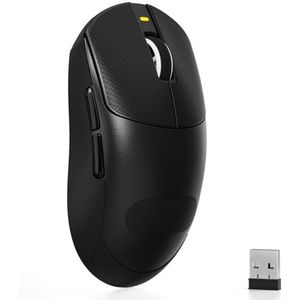 ATTACK SHARK X8SE Draadloze Gaming Muis, 55g Lichtgewicht, PAW3311 Sensor, BK52820 Chip, 25.000 DPI, BT/2.4G/USB-C, 80 Miljoen Klikken, 500mAh Batterij, Webdriver voor PC/Mac– Zwart+ Grip Tape