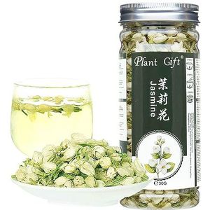 Plant Gift Jasmine Tea Dried Flowers, 茉莉 100% natuurlijke pure kruidenthee, los blad Witte jasmijn kan groene thee mengen 30g/1.05oz