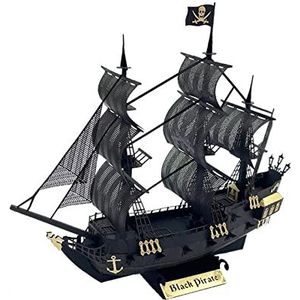 For: Huisdecoratie DIY papieren miniatuur bouwpakket zeilschip piratenboot 3D-model