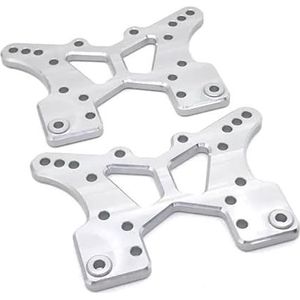 Metalen upgrade modificatie for en achter schokdemper beugel EA1004A for JLB 1/10 J3 RC Auto onderdelen(Silver)