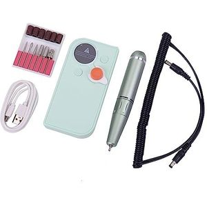 Elektrische nagelvijl, Draagbare draadloze boorset, 30000 tpm elektrische nagelboormachine met lcd-scherm, professionele manicuremachine, nagelkunstgereedschap voor zowel natuurlijke als kunstnagels (