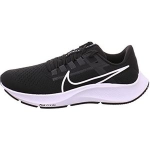Nike Air Zoom Pegasus 38 Sneakers voor dames, zwart, wit, antraciet, Volt, 40 EU