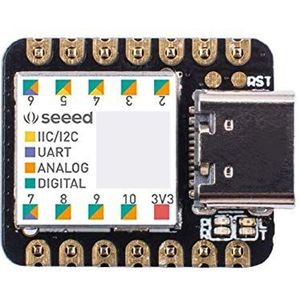 Seeed Studio Seeeduino XIAO - De kleinste Arduino Microcontroller Gebaseerd op SAMD21, 100% Arduino IDE-compatibel, USB Type-C, 1 stuks