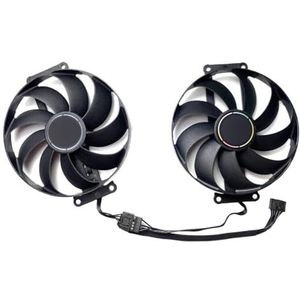 Vervangende ventilator voor ASUS Radeon RX6500XT 6400 DUAL OC grafische kaart(A pair of fans)
