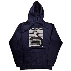 Eminem Capuchon Arrest Logo nieuw Officieel Unisex Navy Blauw Pullover L