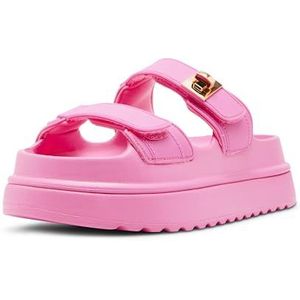 Steve Madden Bigschmona Slide sandaal voor dames, Roze Jelly, 8
