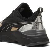 PUMA Cassia Metallic Shine sneakers 40.5 Black Silver Gold Metallic