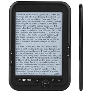 6-inch e-book reader, VBESTLIFE draagbare e-ink e-reader ondersteunt 29 talen, resolutie 800x600 (300DPI), prachtig (zwart 8G)