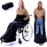 Belieff rolstoel deken/kleed – met voetenzak en handzakken – Rolstoeldekenzak - Wind- en waterdicht - Unisex - 100% polyester & Fleece gevoerd