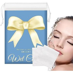 Katoen voor het gezicht,200 stuks elastische katoenen gezichtspads - Super Fit gezichtsreinigingspads, ademende pads voor het verwijderen van cosmetica, Aokley