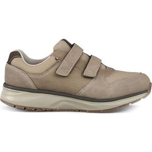 JOYA Dynamo Velcro M Zwart, Heren Leren Sneaker, Zwart, Beige, 13.5