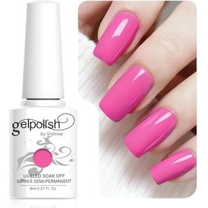 Vishine Nagellak, 8 ml, semi-permanent, soak-off, uv, led, gellak, manicure, basis-/toplaag, #1481