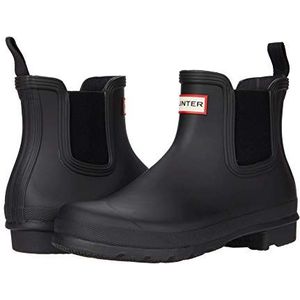 HUNTER Originele Chelsea bootschoen voor dames, zwart, 38 EU