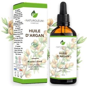 100% BIOLOGISCHE ARGANOLIE Puur en natuurlijk - koudgeperst - extra vierge, haarverzorging, wimpers, nagels, huid, baard 100 ml