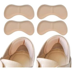 Inlegzolen Patch Hiel Pads voor Sportschoenen Verstelbare Maat Antiwear Voeten Pad Kussen Insert Binnenzool Hak Protector Terug Sticker (Huid 2 paar)